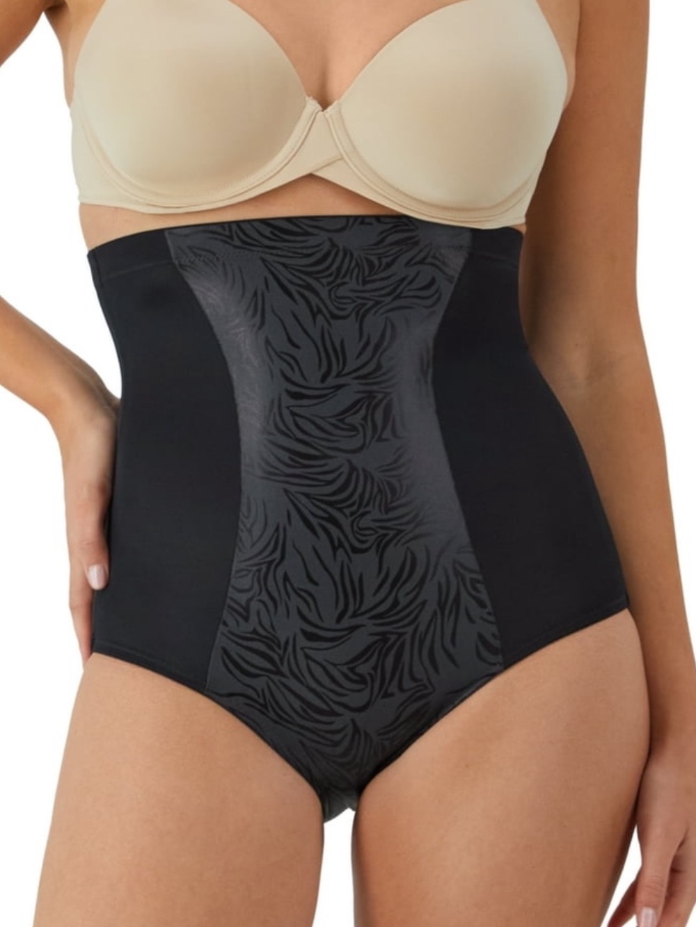 Maidenform. High-Waist Black Shapewear Briefs. NWOT. Size Large